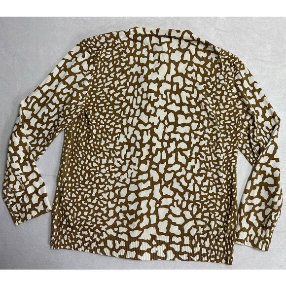 J. Crew Giraffe Print Cardigan Size Small - Picture 3 of 4
